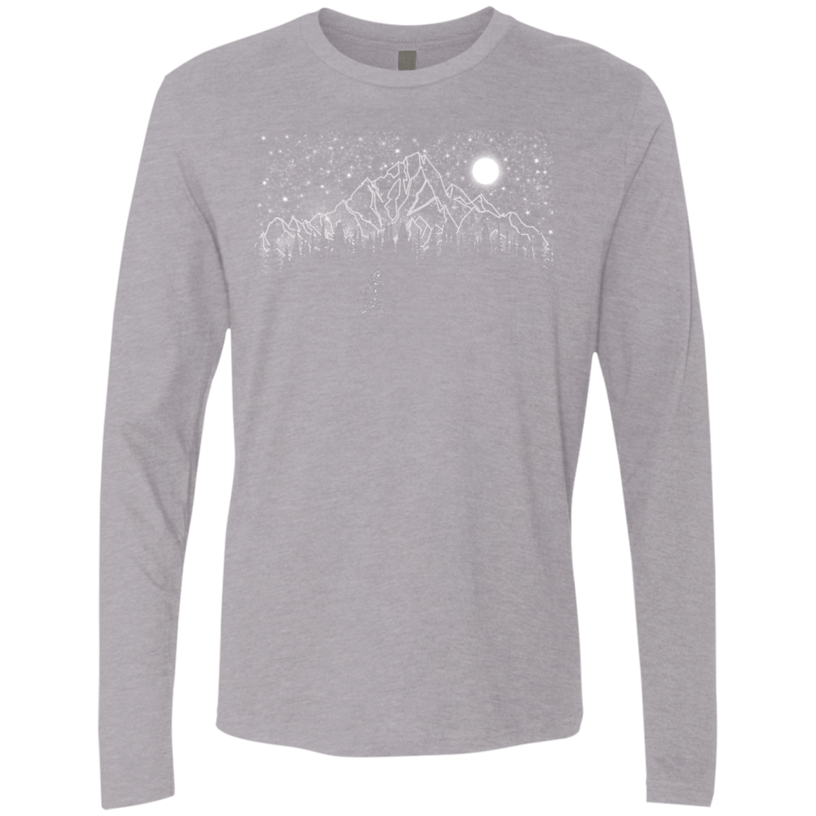 T-Shirts Heather Grey / S Lurking in The Night Men's Premium Long Sleeve