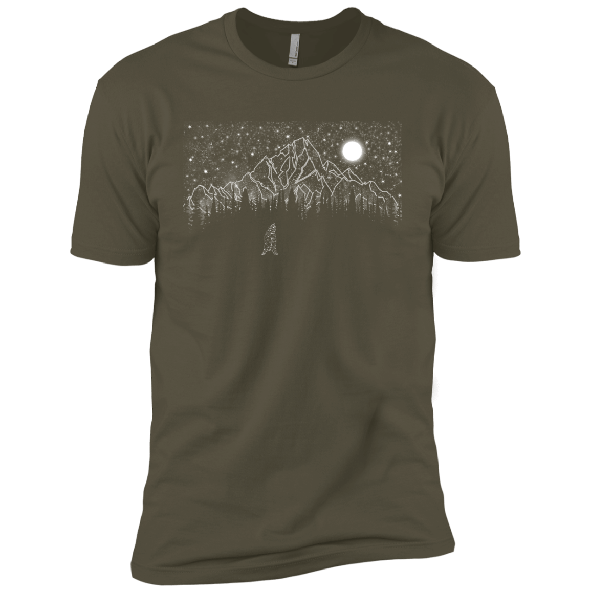 T-Shirts Military Green / X-Small Lurking in The Night Men's Premium T-Shirt