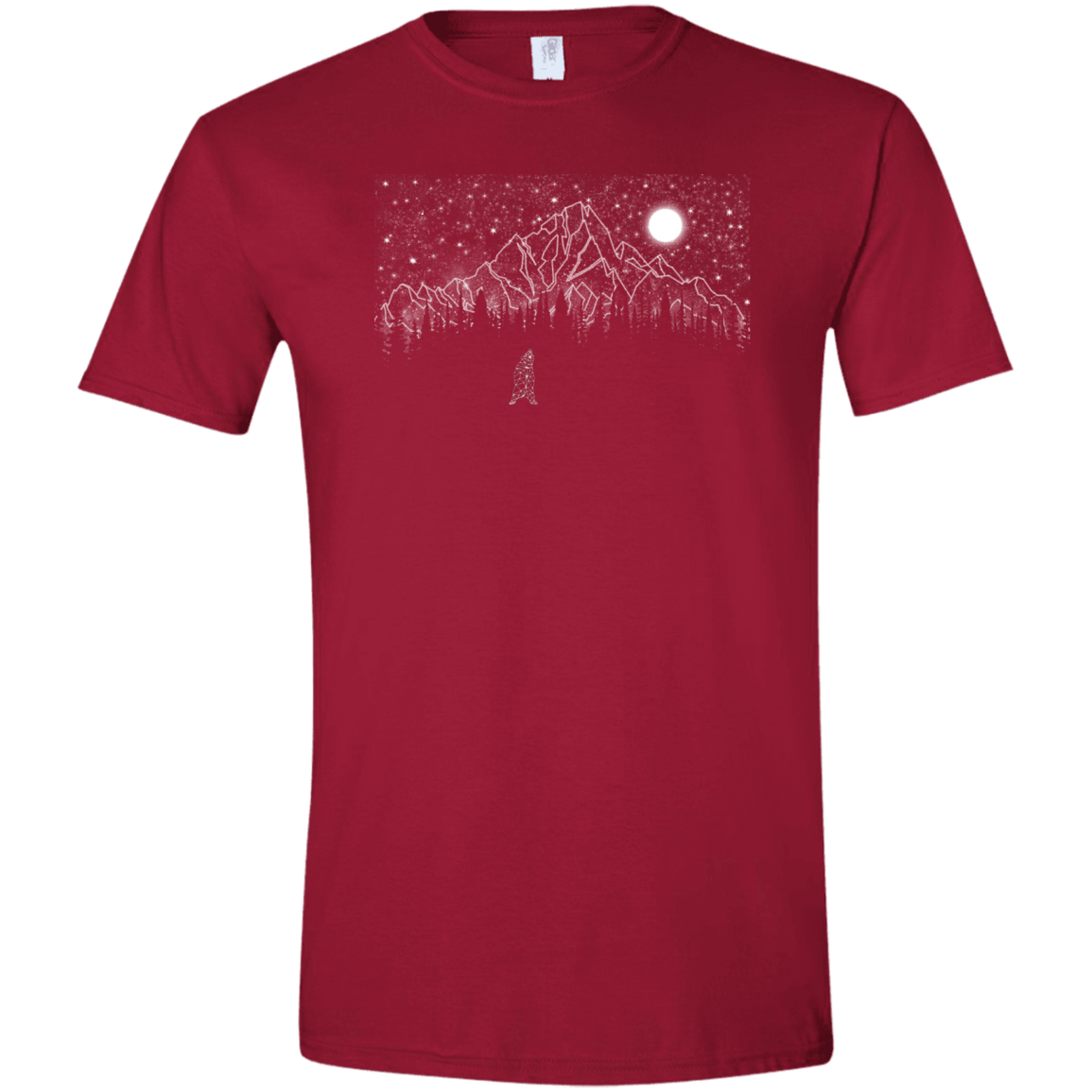 T-Shirts Cardinal Red / S Lurking in The Night Men's Semi-Fitted Softstyle