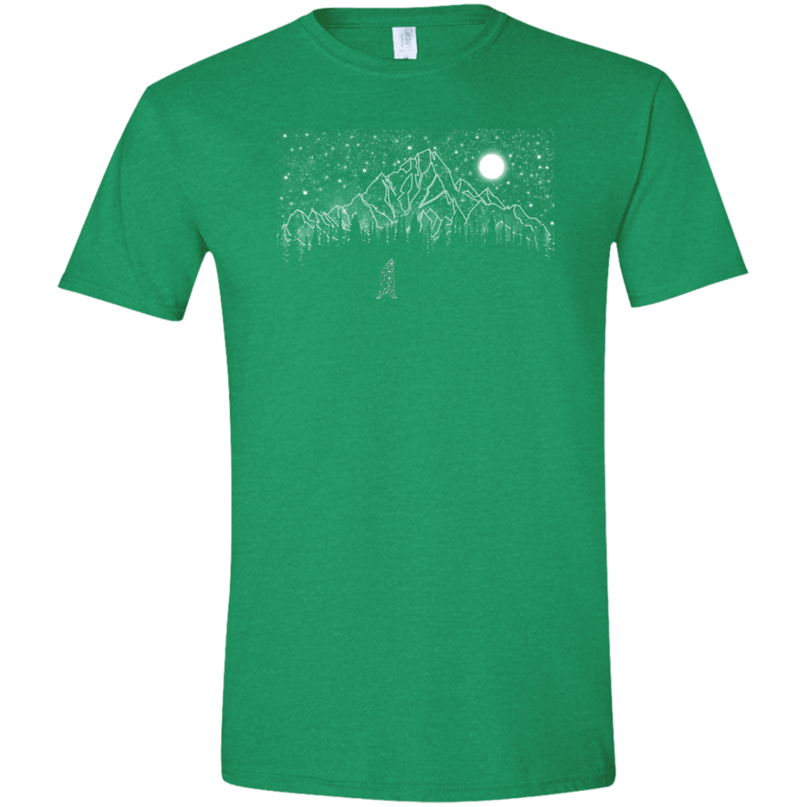 T-Shirts Heather Irish Green / S Lurking in The Night Men's Semi-Fitted Softstyle