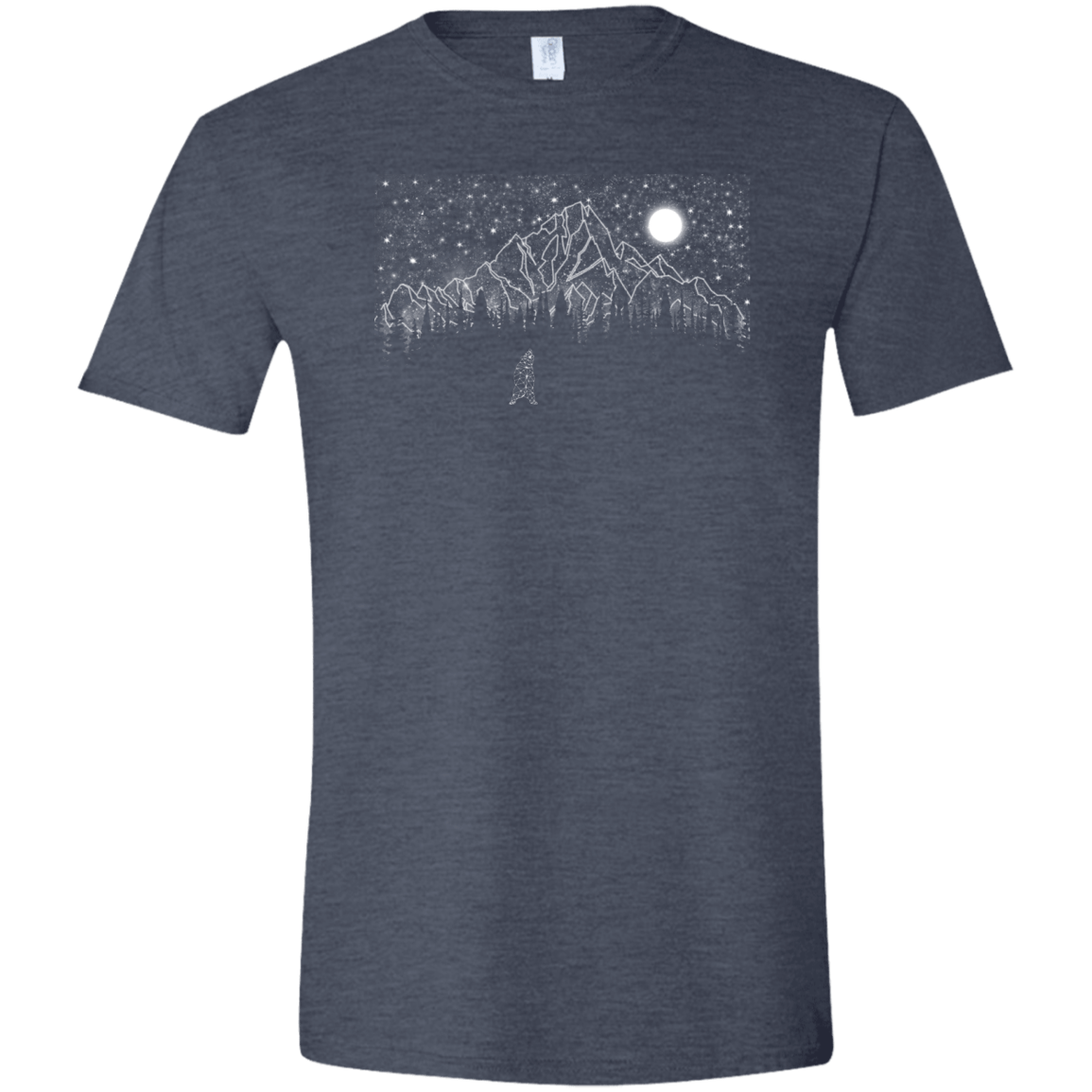 T-Shirts Heather Navy / S Lurking in The Night Men's Semi-Fitted Softstyle