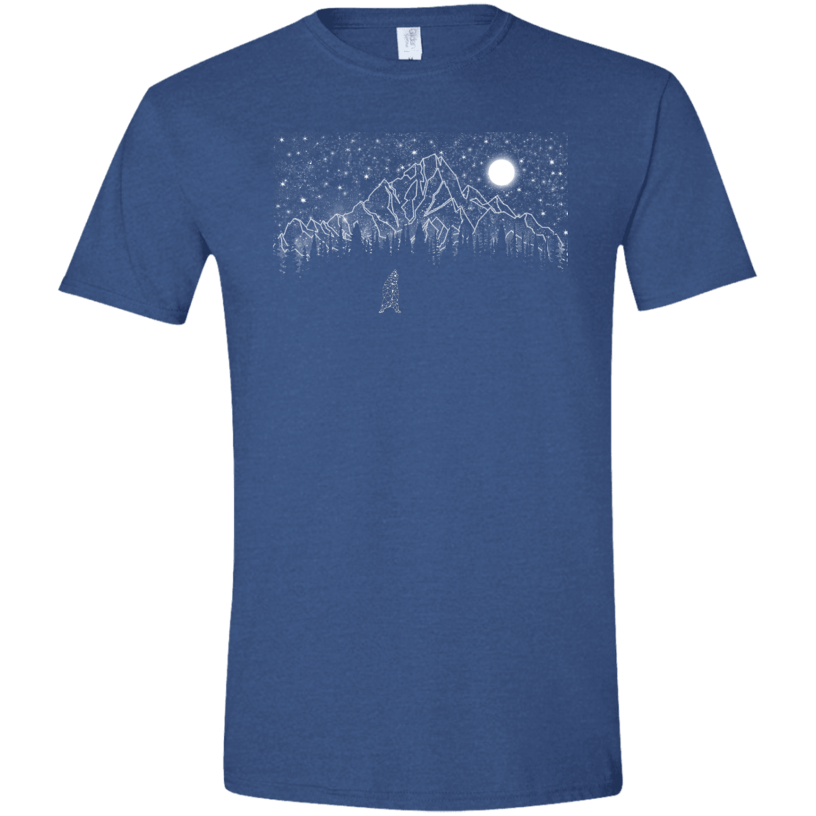 T-Shirts Heather Royal / X-Small Lurking in The Night Men's Semi-Fitted Softstyle