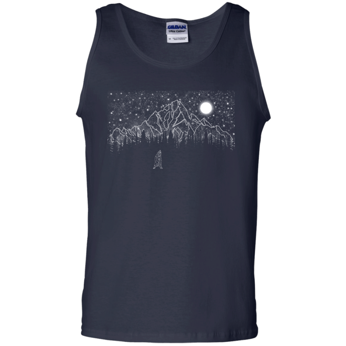 T-Shirts Navy / S Lurking in The Night Men's Tank Top