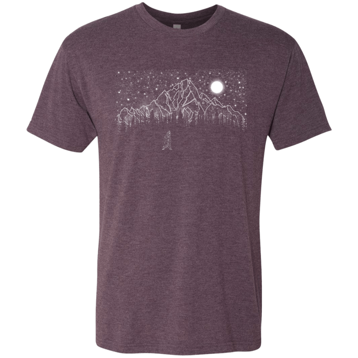 T-Shirts Vintage Purple / S Lurking in The Night Men's Triblend T-Shirt