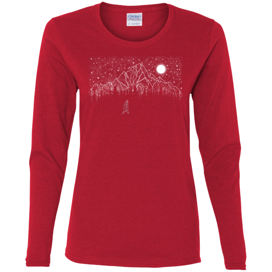 T-Shirts Red / S Lurking in The Night Women's Long Sleeve T-Shirt