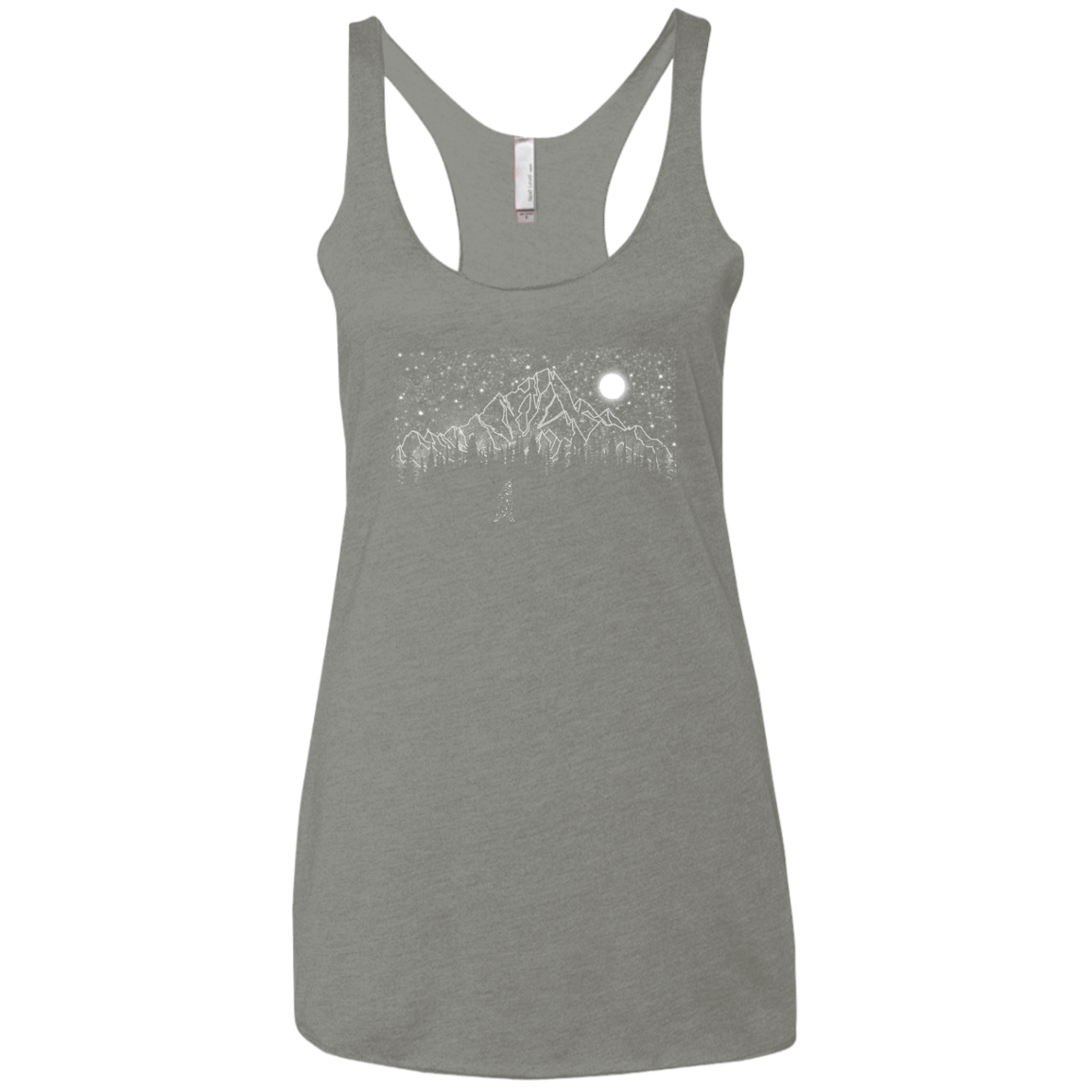 T-Shirts Venetian Grey / X-Small Lurking in The Night Women's Triblend Racerback Tank