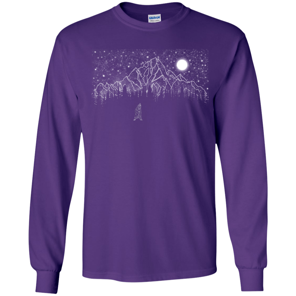 T-Shirts Purple / YS Lurking in The Night Youth Long Sleeve T-Shirt