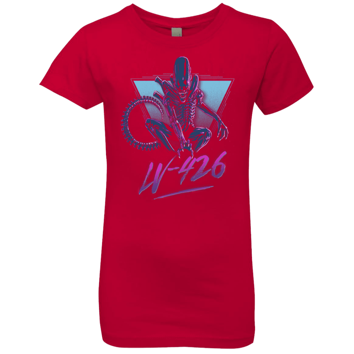 T-Shirts Red / YXS LV-426 Girls Premium T-Shirt
