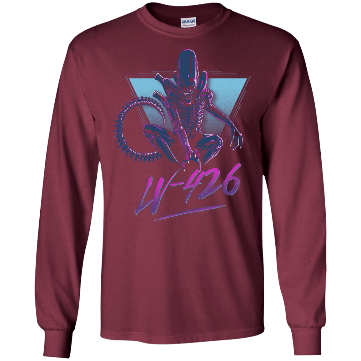 T-Shirts Maroon / S LV-426 Men's Long Sleeve T-Shirt