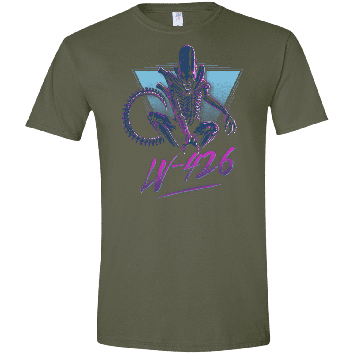 T-Shirts Military Green / S LV-426 Men's Semi-Fitted Softstyle