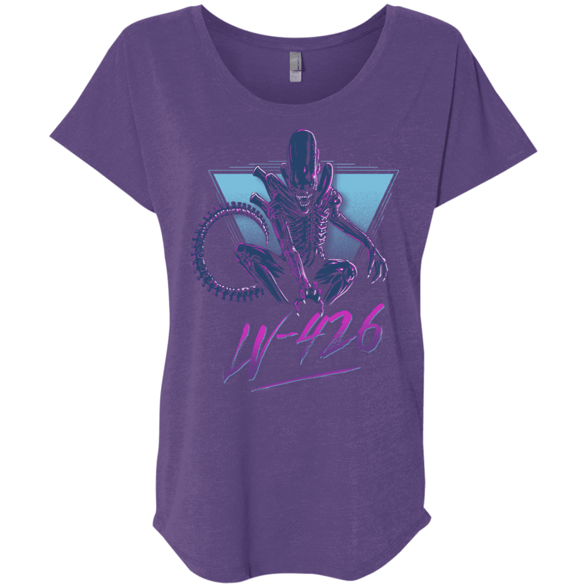 T-Shirts Purple Rush / X-Small LV-426 Triblend Dolman Sleeve