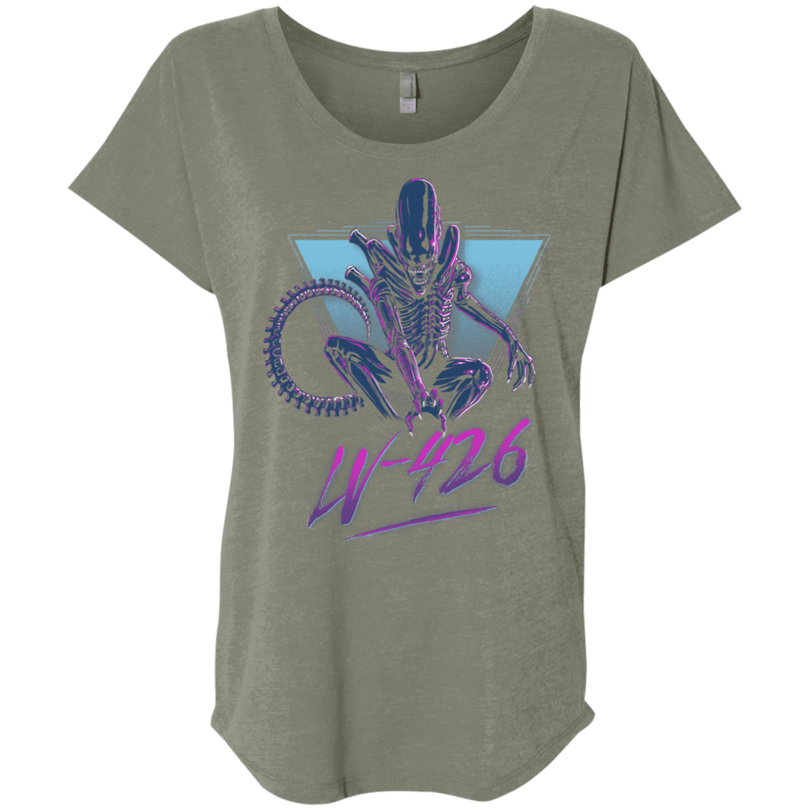 T-Shirts Venetian Grey / X-Small LV-426 Triblend Dolman Sleeve