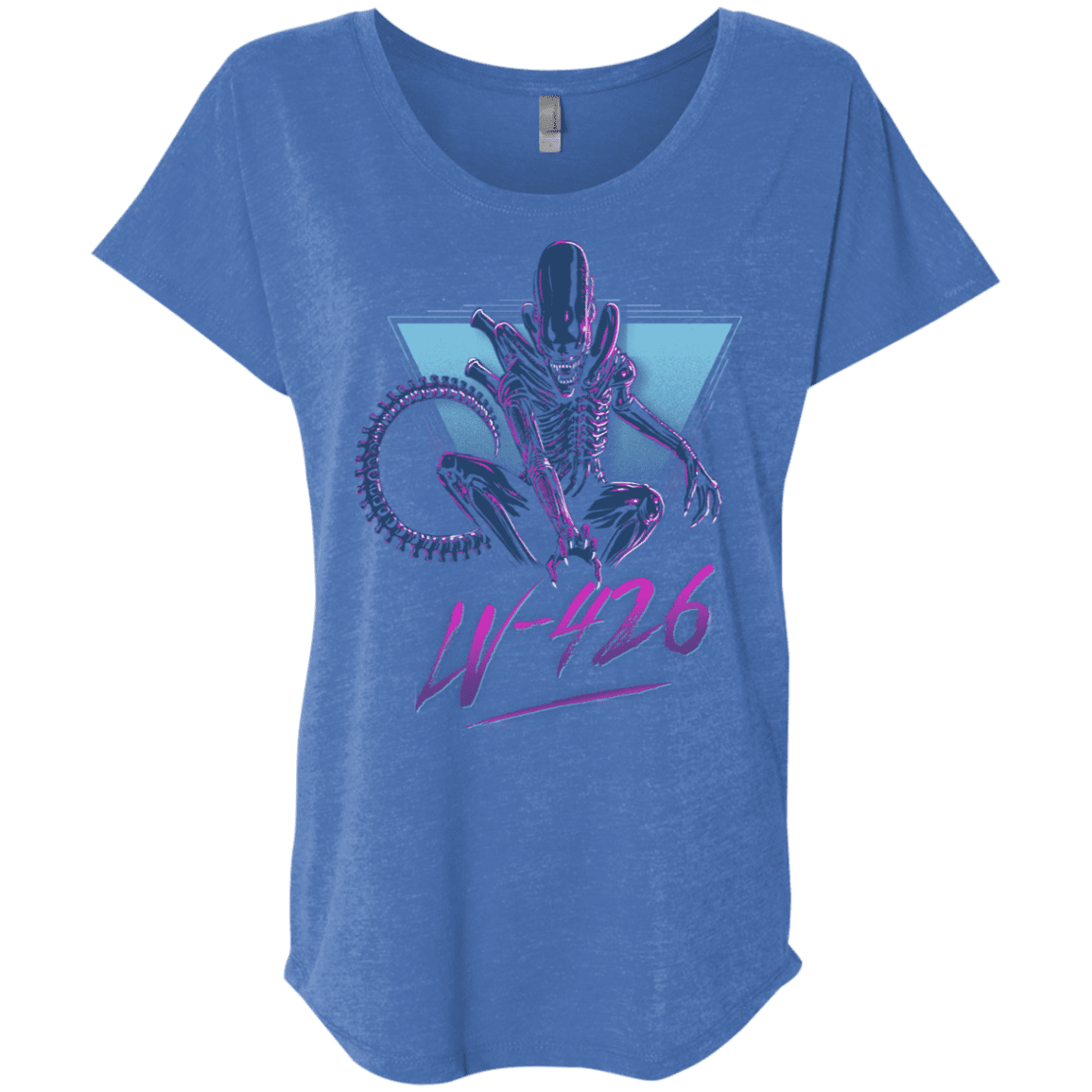 T-Shirts Vintage Royal / X-Small LV-426 Triblend Dolman Sleeve