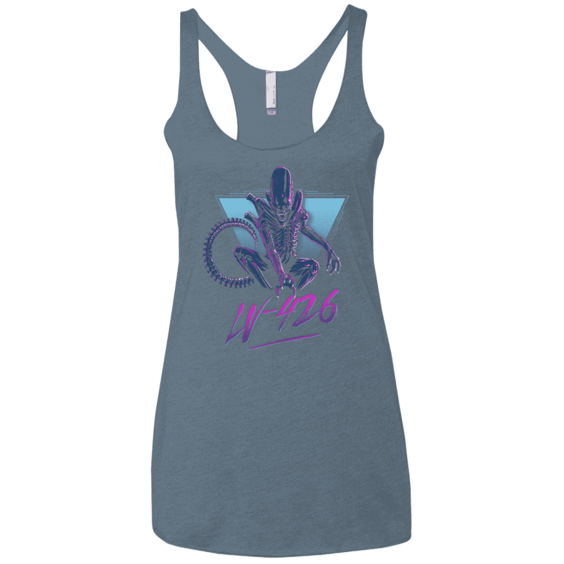 T-Shirts Indigo / X-Small LV-426 Women's Triblend Racerback Tank