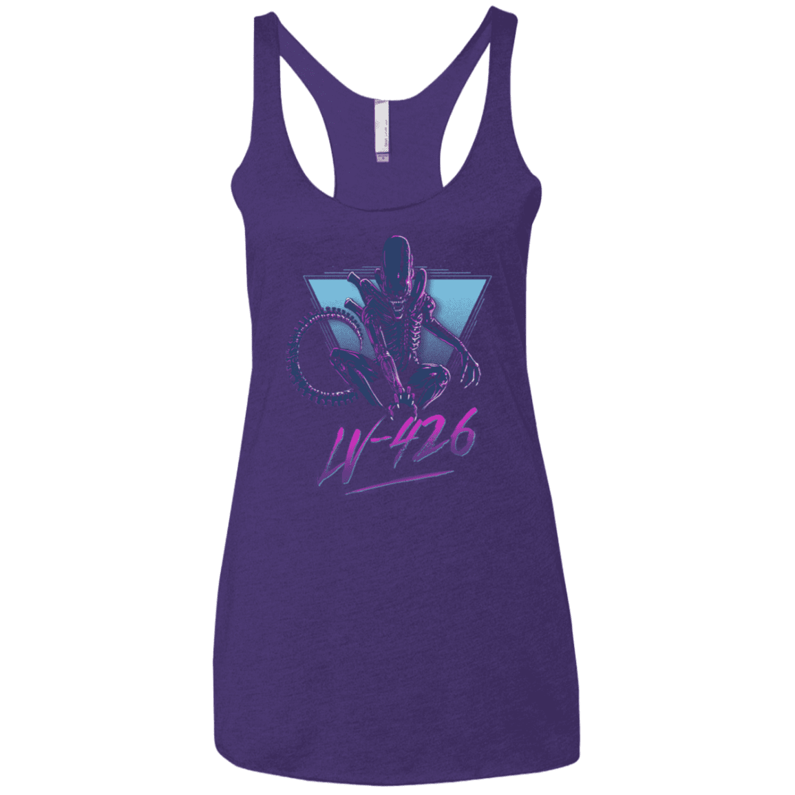 T-Shirts Purple Rush / X-Small LV-426 Women's Triblend Racerback Tank