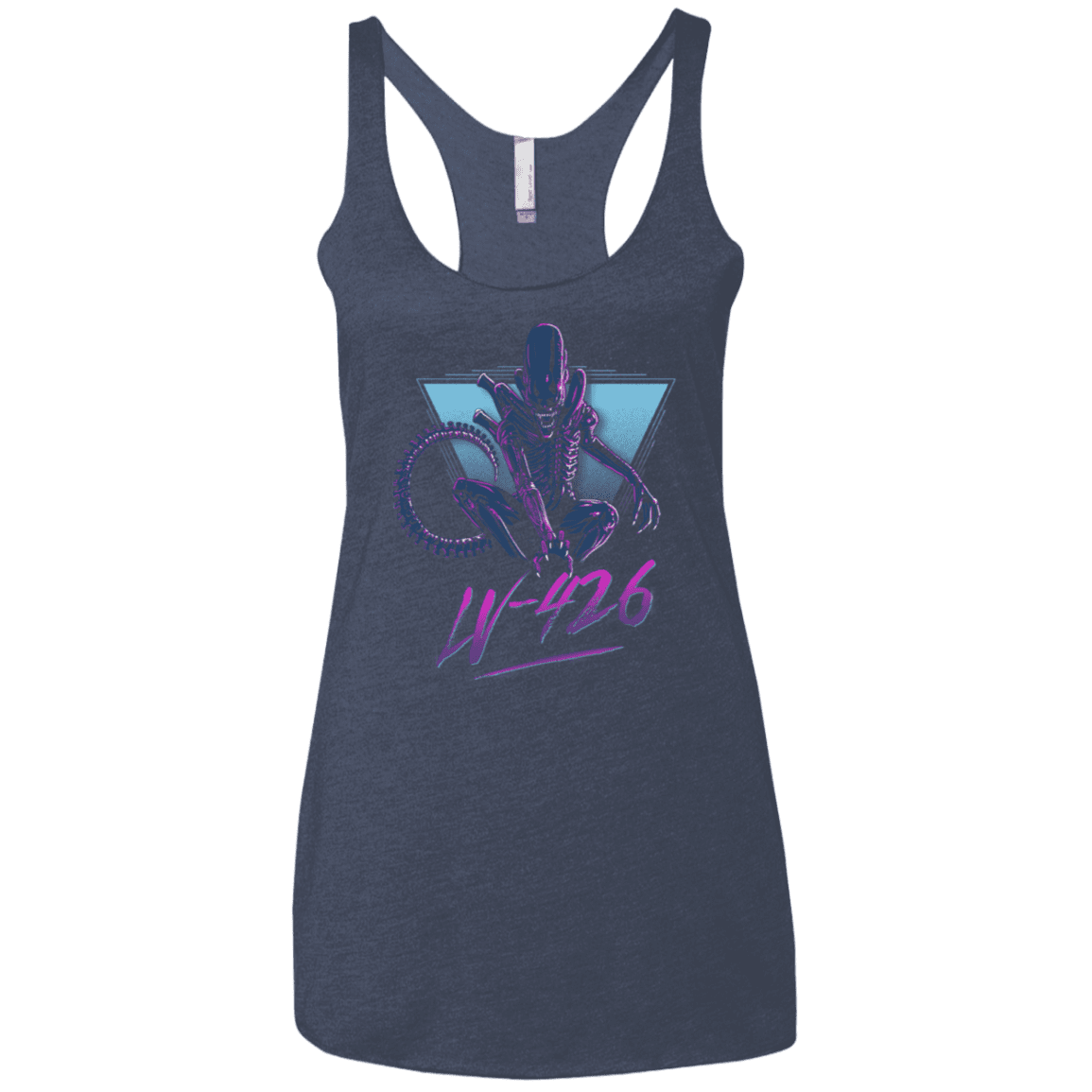 T-Shirts Vintage Navy / X-Small LV-426 Women's Triblend Racerback Tank