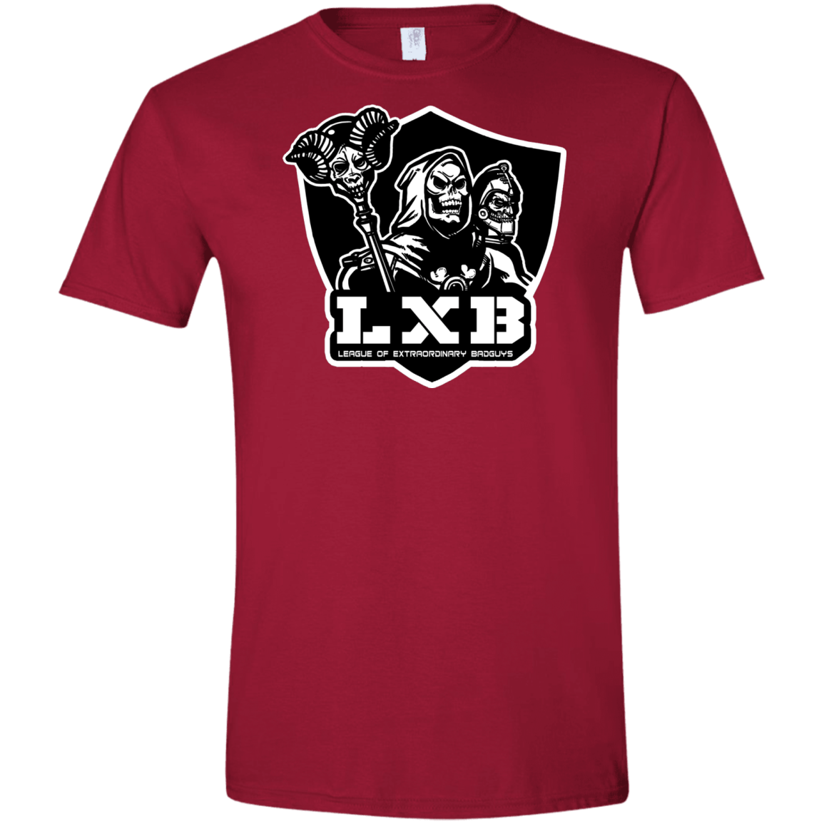 T-Shirts Cardinal Red / S LXB Men's Semi-Fitted Softstyle