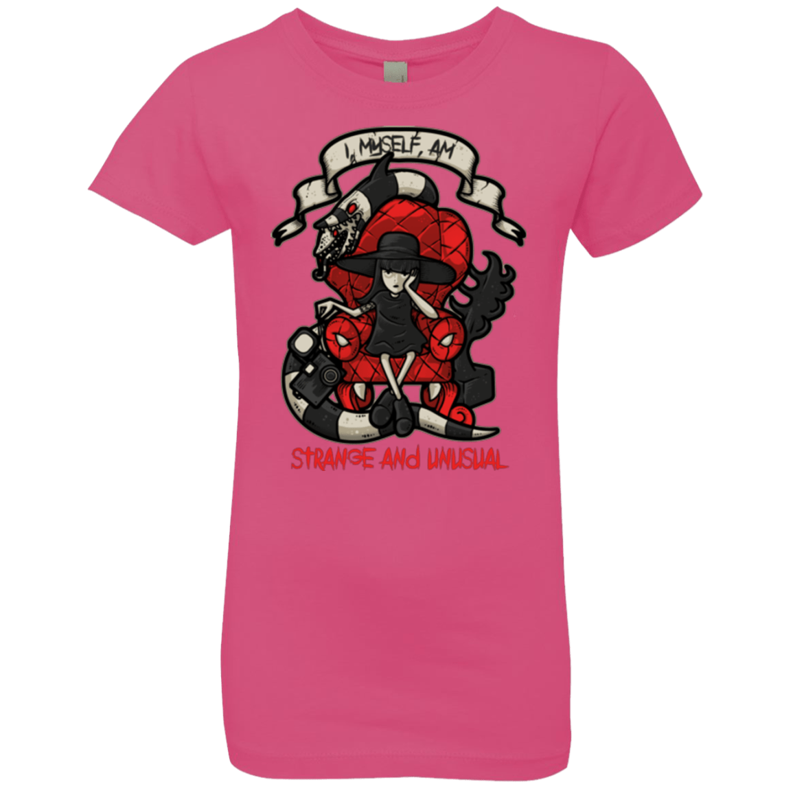 T-Shirts Hot Pink / YXS LYDIA THE STRANGE Girls Premium T-Shirt