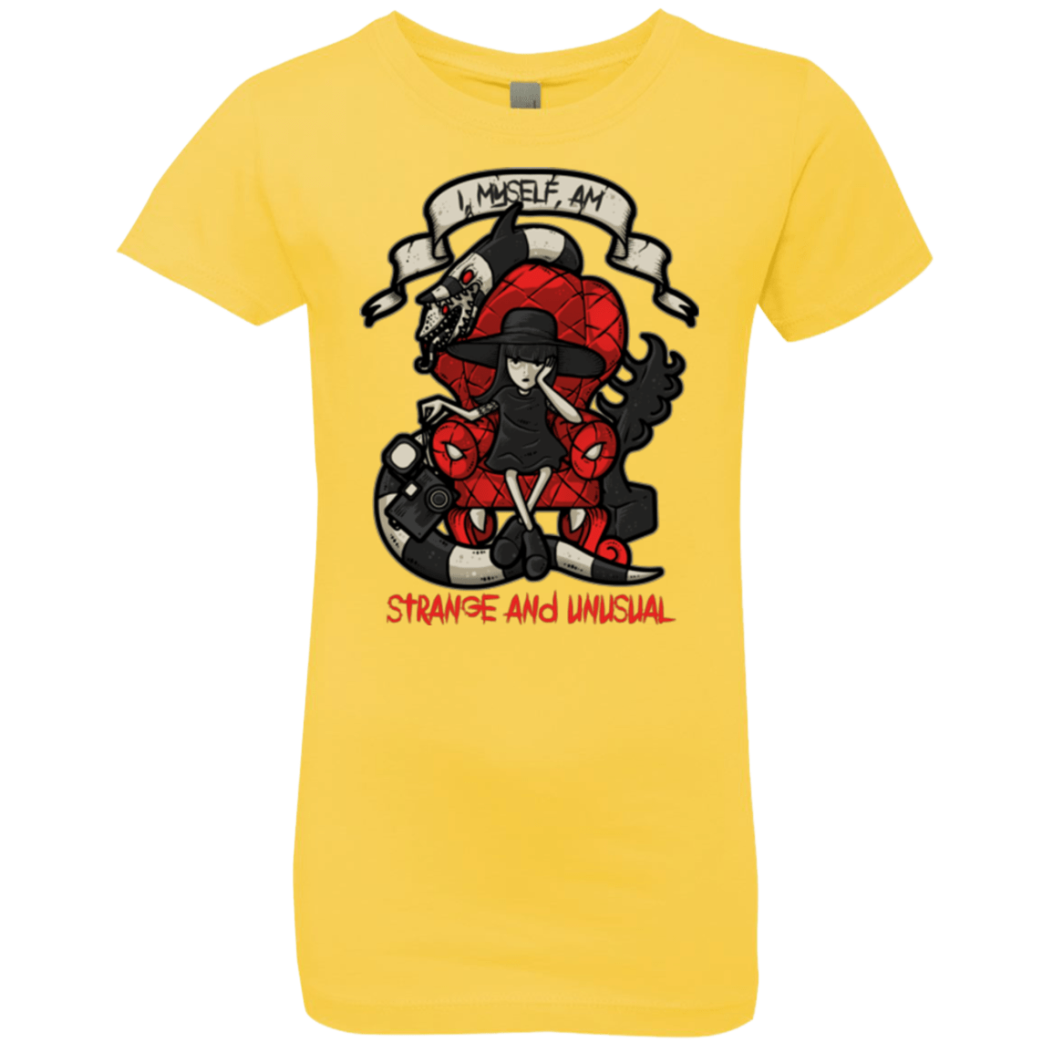T-Shirts Vibrant Yellow / YXS LYDIA THE STRANGE Girls Premium T-Shirt