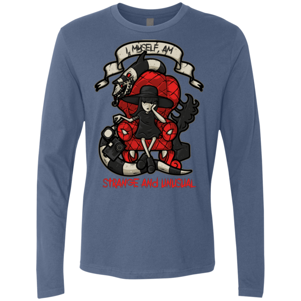 T-Shirts Indigo / Small LYDIA THE STRANGE Men's Premium Long Sleeve