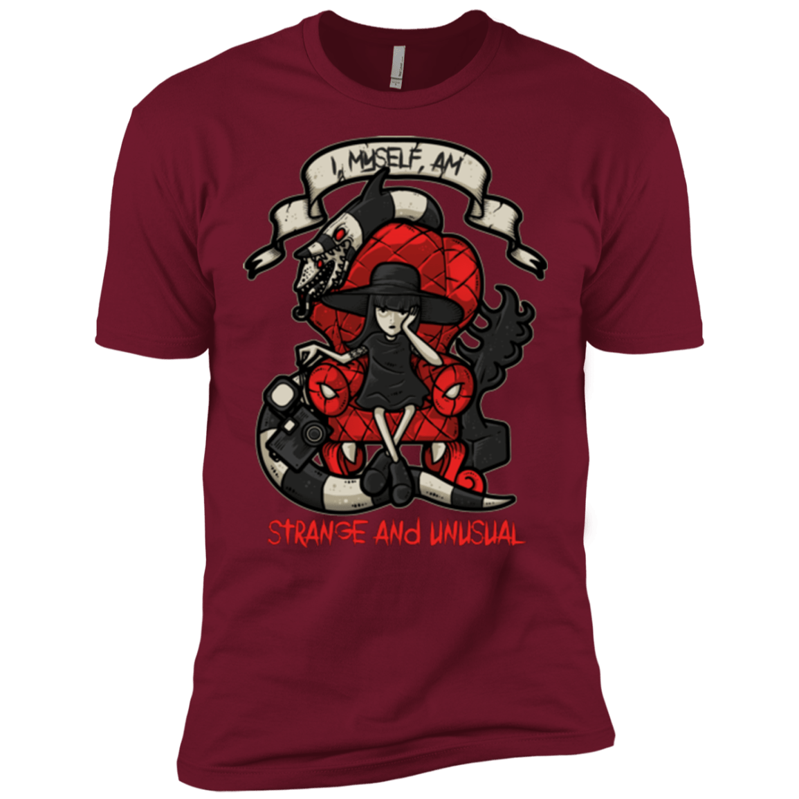 T-Shirts Cardinal / X-Small LYDIA THE STRANGE Men's Premium T-Shirt