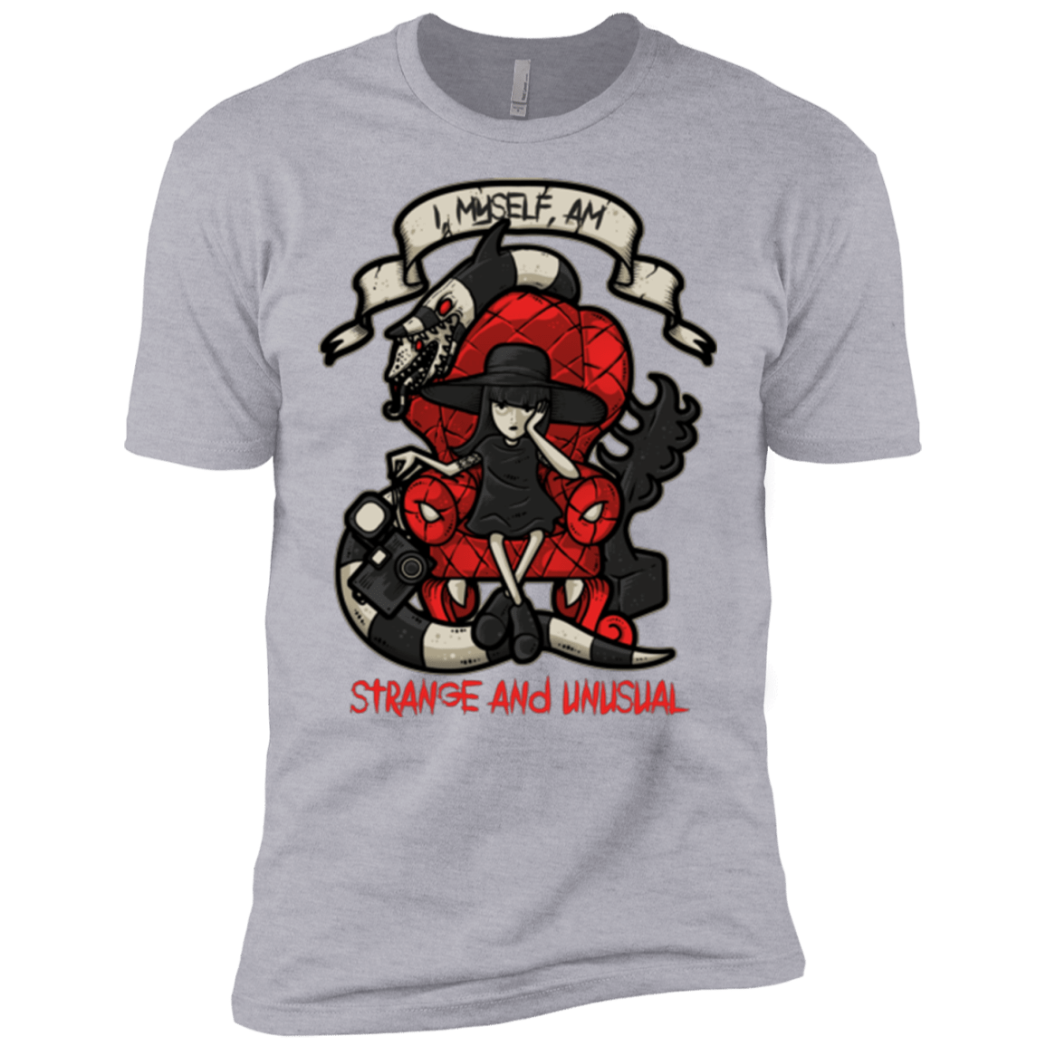 T-Shirts Heather Grey / X-Small LYDIA THE STRANGE Men's Premium T-Shirt