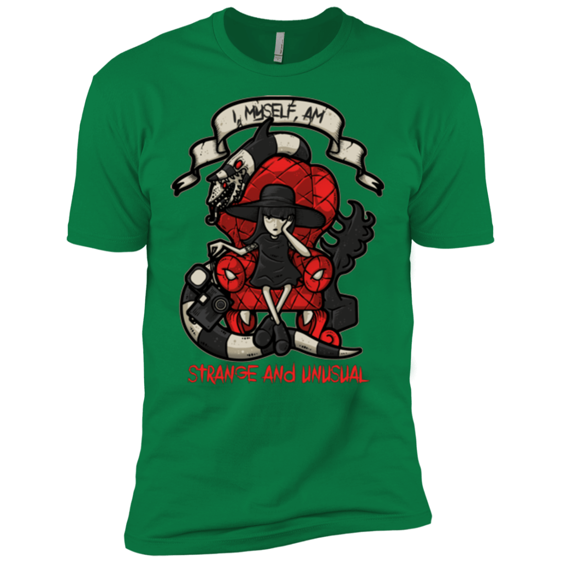 T-Shirts Kelly Green / X-Small LYDIA THE STRANGE Men's Premium T-Shirt