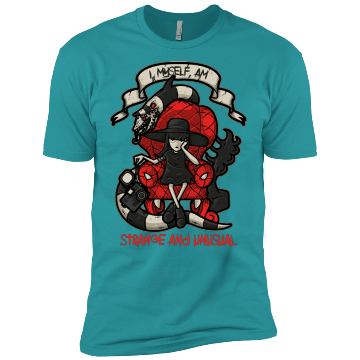 T-Shirts Tahiti Blue / X-Small LYDIA THE STRANGE Men's Premium T-Shirt