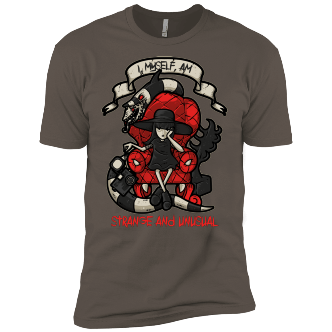 T-Shirts Warm Grey / X-Small LYDIA THE STRANGE Men's Premium T-Shirt