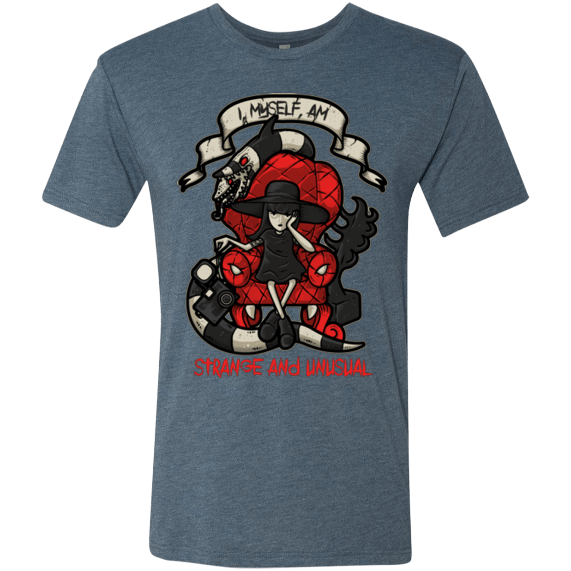 T-Shirts Indigo / Small LYDIA THE STRANGE Men's Triblend T-Shirt