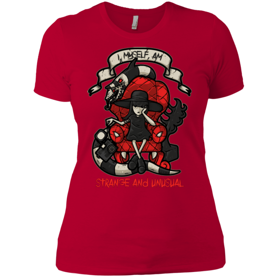 T-Shirts Red / X-Small LYDIA THE STRANGE Women's Premium T-Shirt