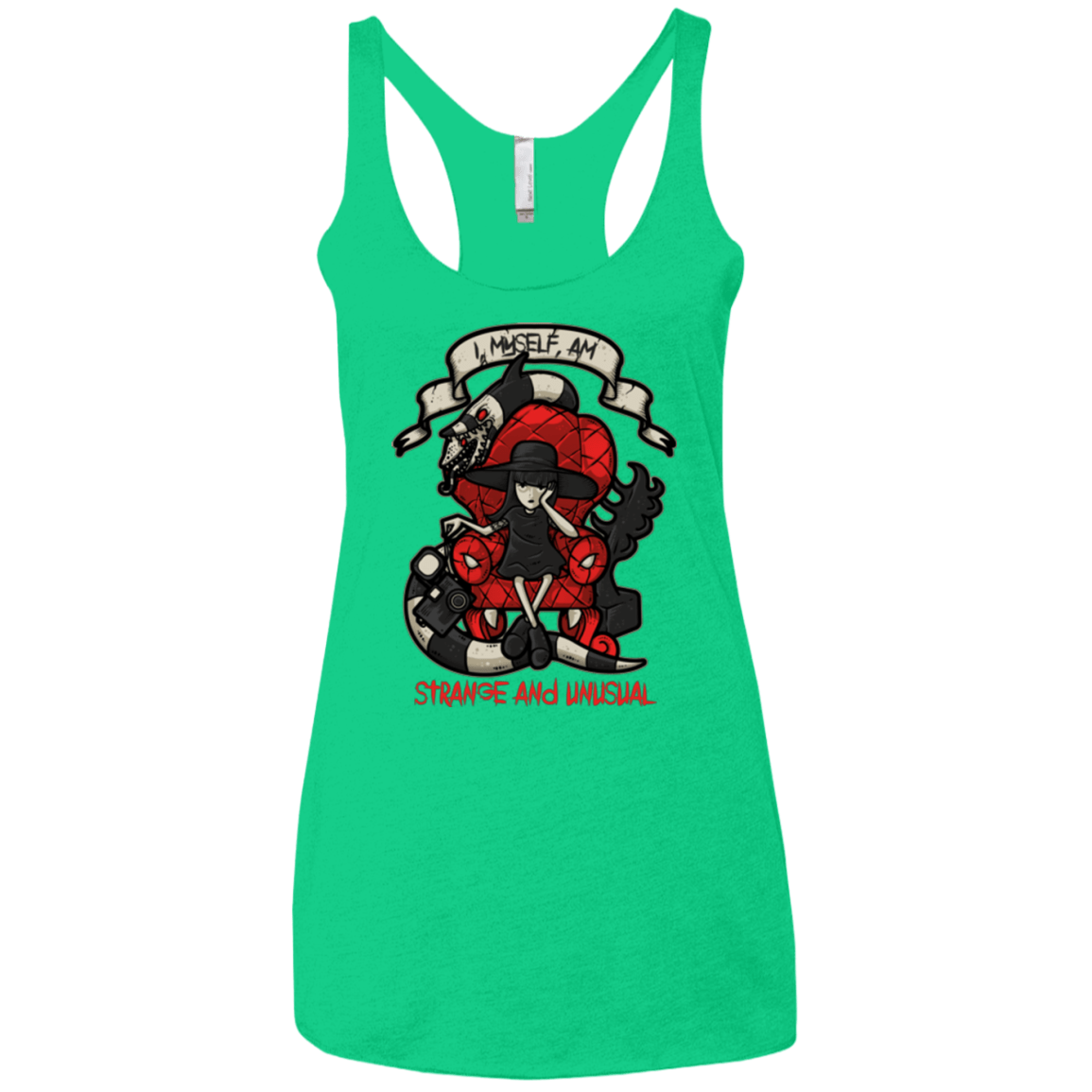 T-Shirts Envy / X-Small LYDIA THE STRANGE Women's Triblend Racerback Tank