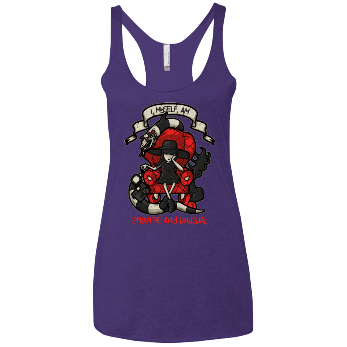 T-Shirts Purple / X-Small LYDIA THE STRANGE Women's Triblend Racerback Tank