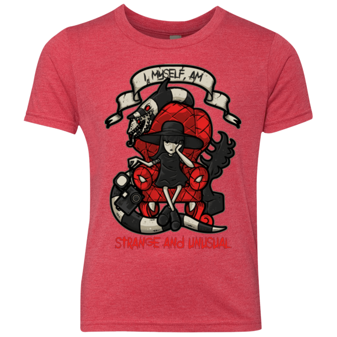 T-Shirts Vintage Red / YXS LYDIA THE STRANGE Youth Triblend T-Shirt