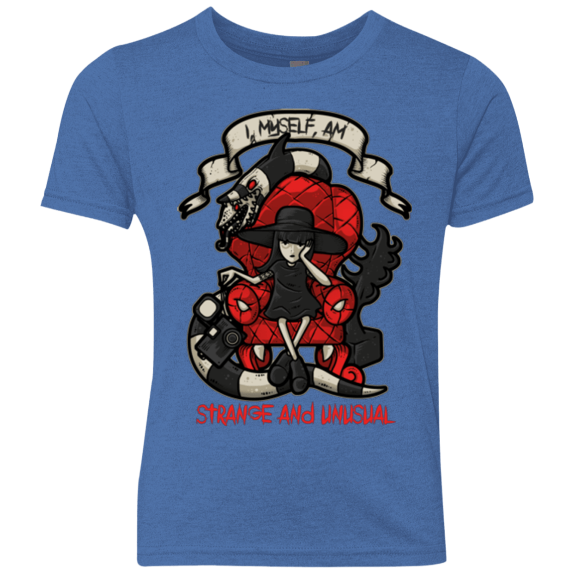 T-Shirts Vintage Royal / YXS LYDIA THE STRANGE Youth Triblend T-Shirt