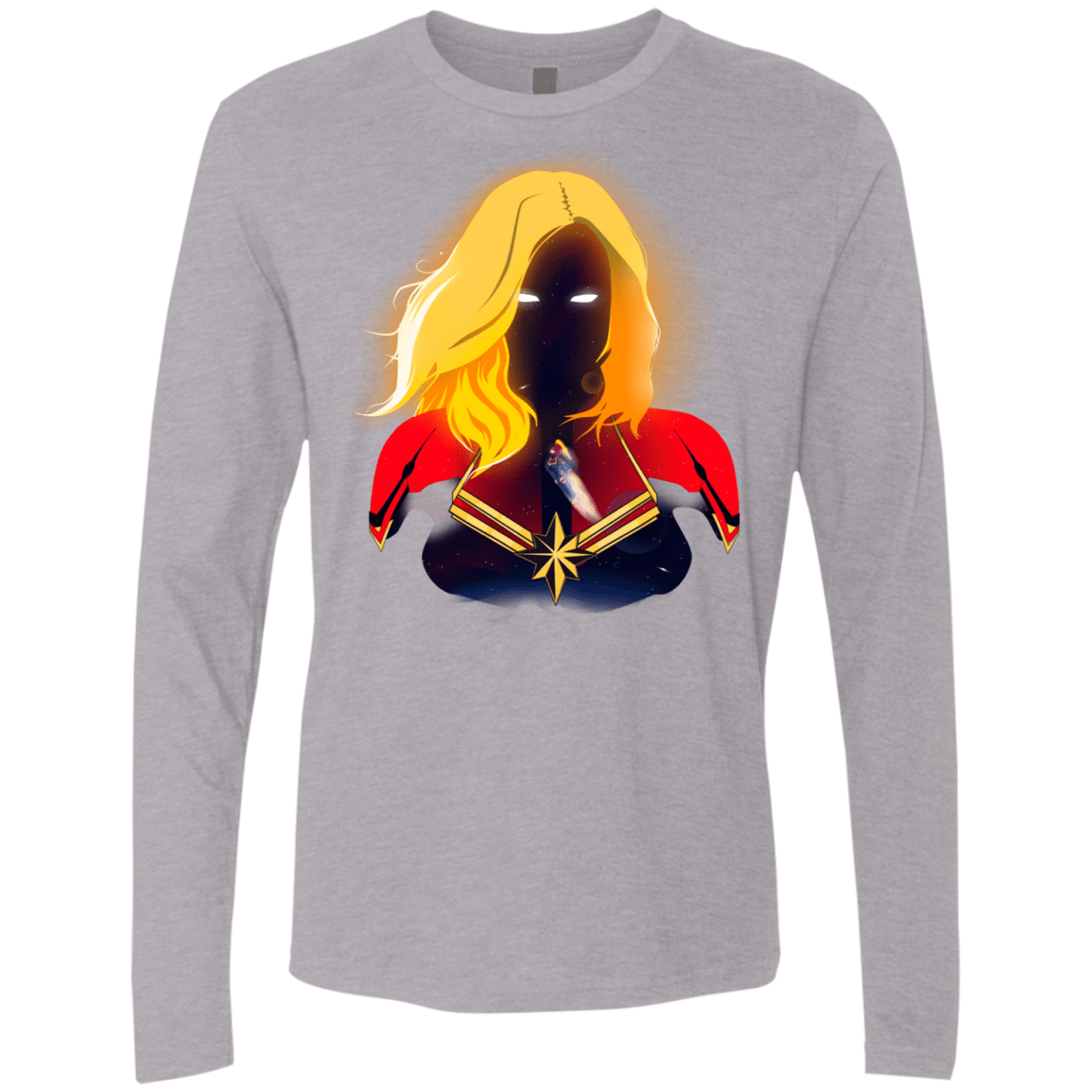 T-Shirts Heather Grey / S M A R V E L Men's Premium Long Sleeve