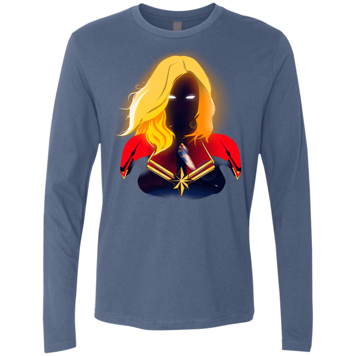 T-Shirts Indigo / S M A R V E L Men's Premium Long Sleeve