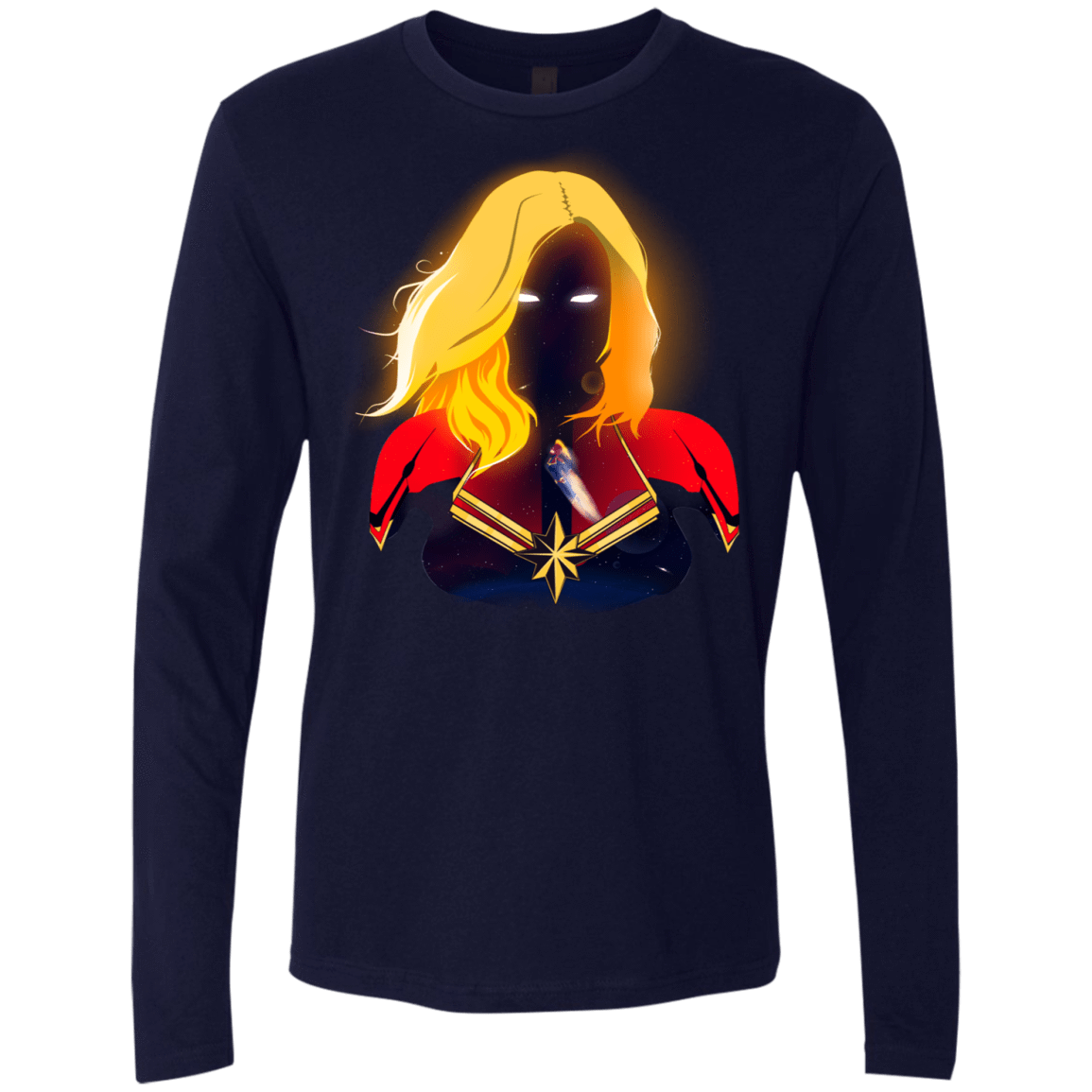 T-Shirts Midnight Navy / S M A R V E L Men's Premium Long Sleeve