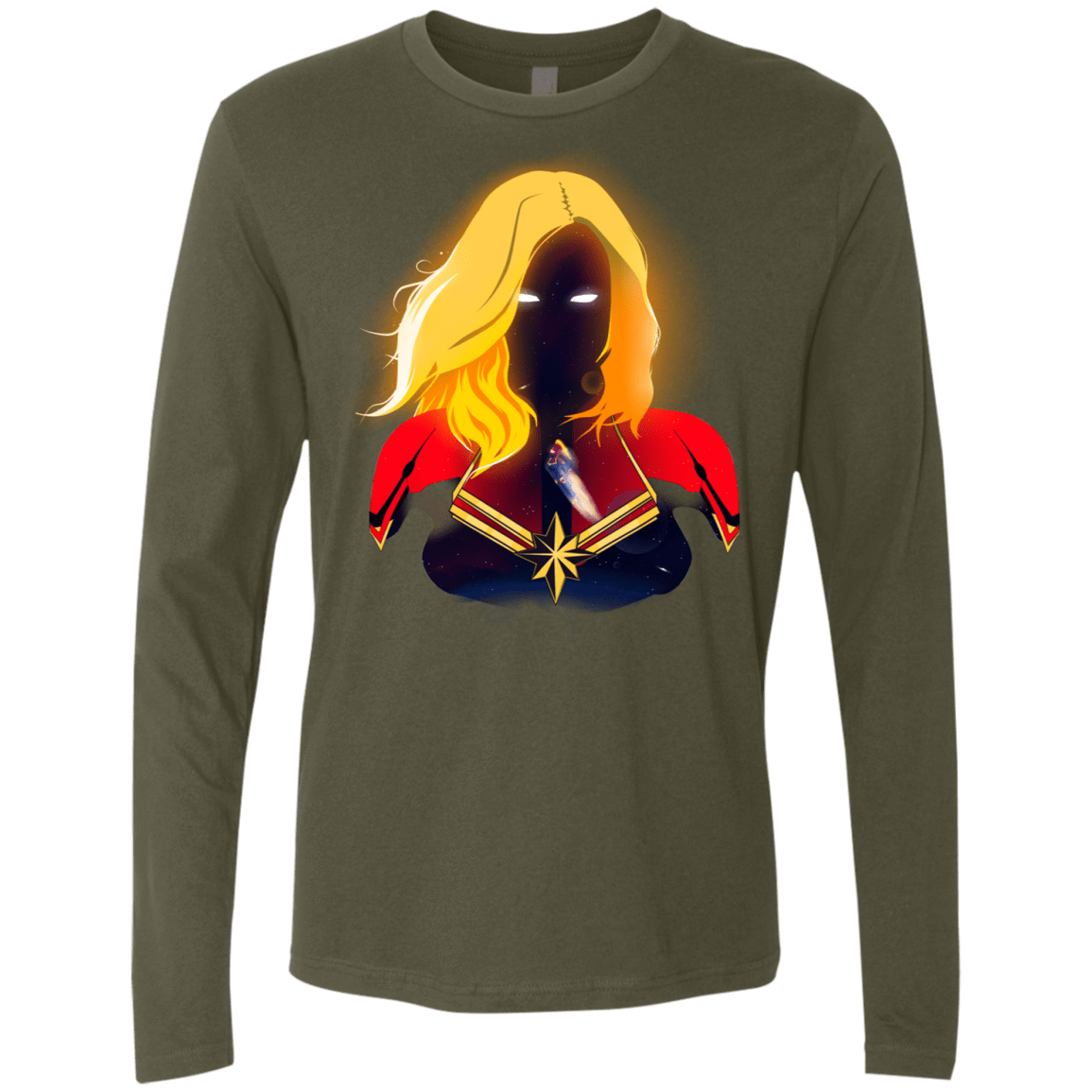 T-Shirts Military Green / S M A R V E L Men's Premium Long Sleeve