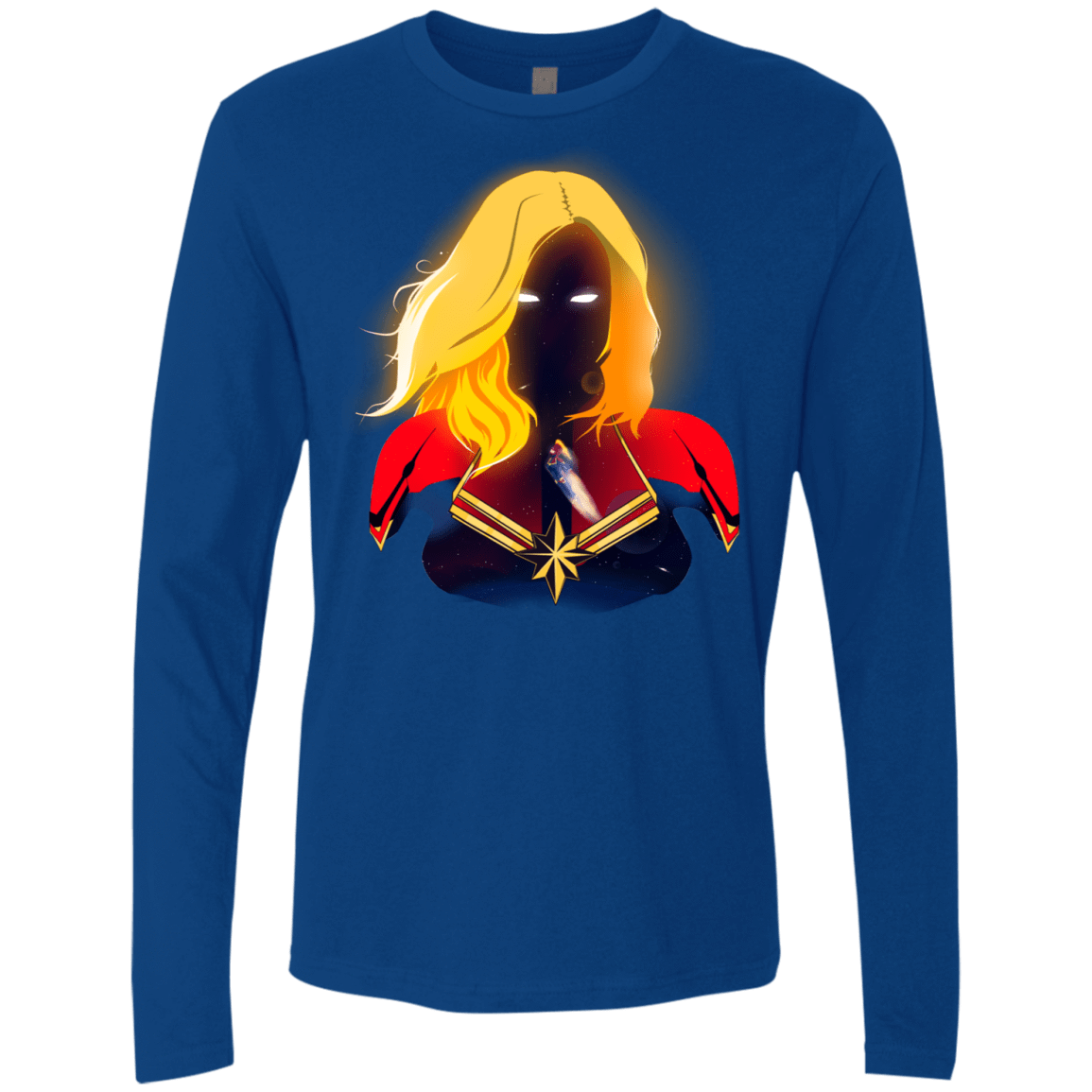 T-Shirts Royal / S M A R V E L Men's Premium Long Sleeve