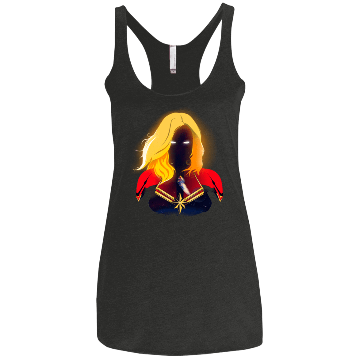 T-Shirts Vintage Black / X-Small M A R V E L Women's Triblend Racerback Tank