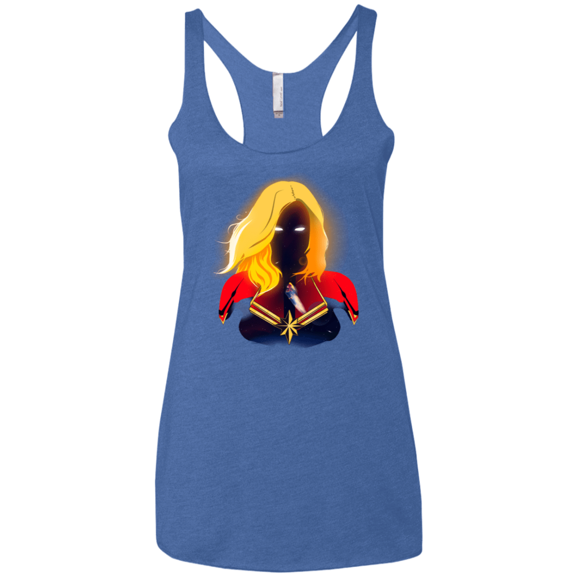 T-Shirts Vintage Royal / X-Small M A R V E L Women's Triblend Racerback Tank
