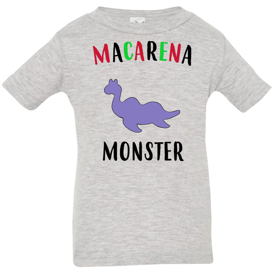 T-Shirts Heather Grey / 6 Months Macarena Monster Infant Premium T-Shirt