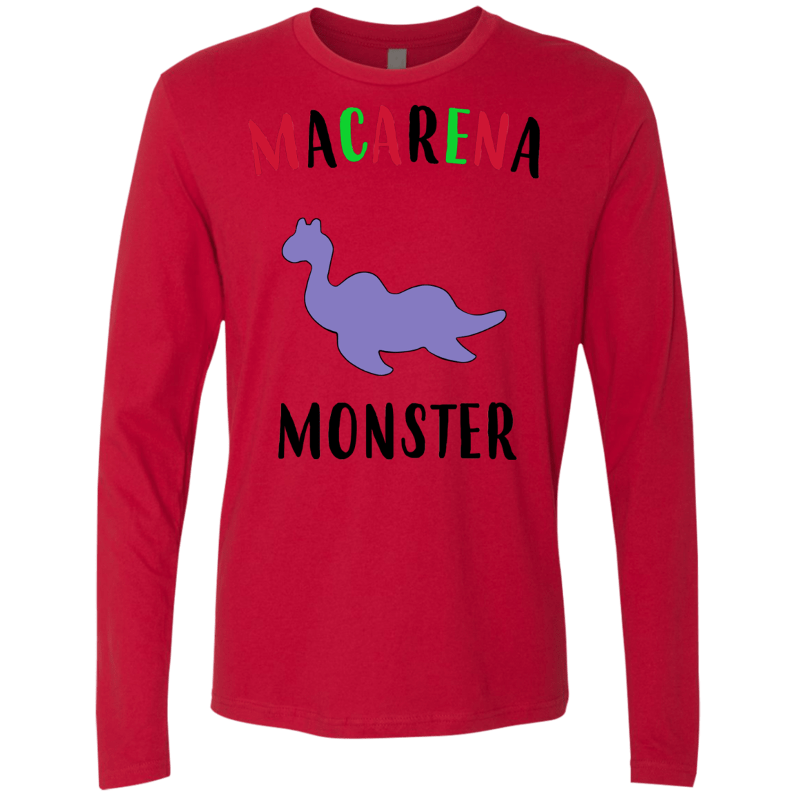 T-Shirts Red / S Macarena Monster Men's Premium Long Sleeve