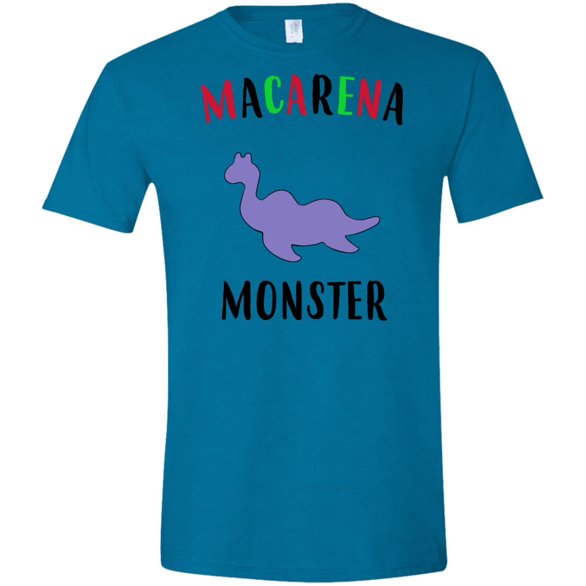 T-Shirts Antique Sapphire / S Macarena Monster Men's Semi-Fitted Softstyle
