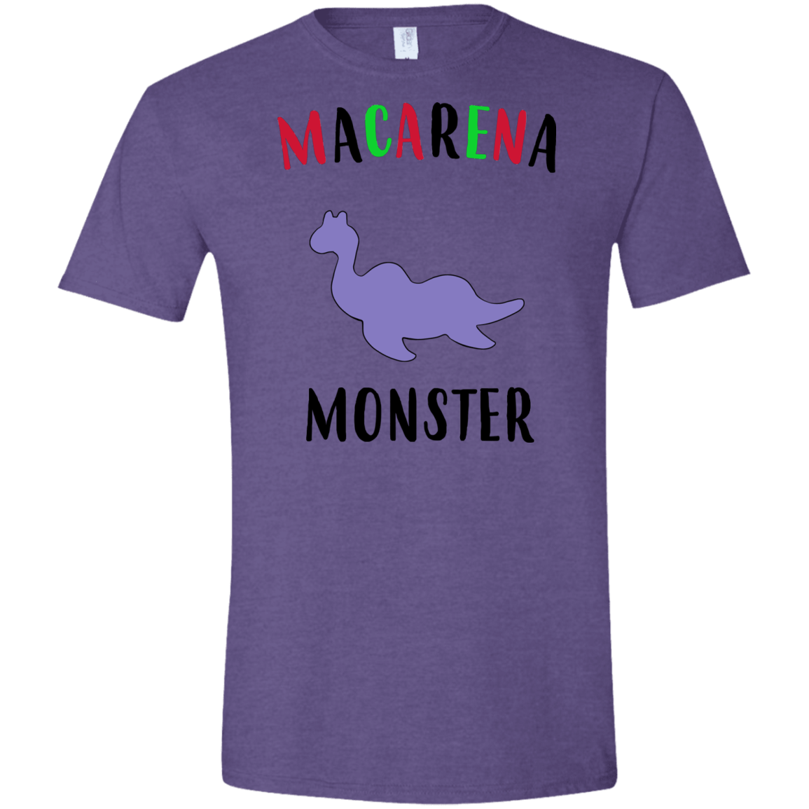 T-Shirts Heather Purple / S Macarena Monster Men's Semi-Fitted Softstyle