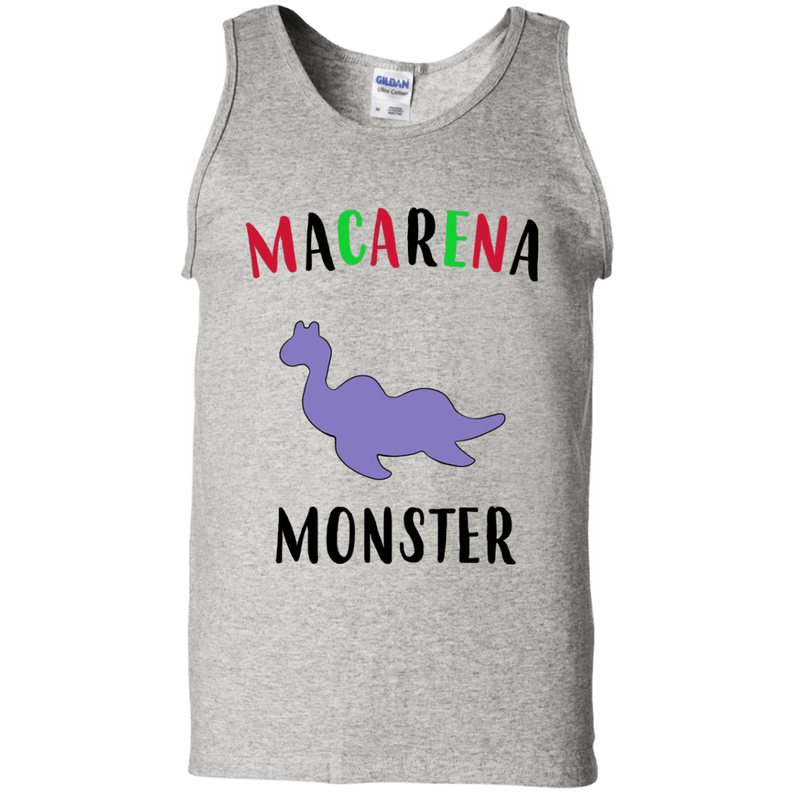 T-Shirts Ash / S Macarena Monster Men's Tank Top