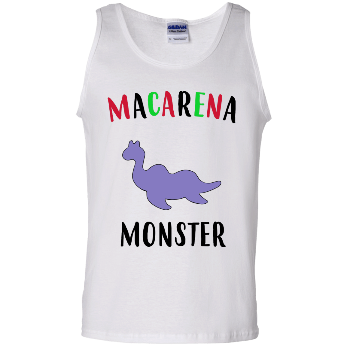 T-Shirts White / S Macarena Monster Men's Tank Top