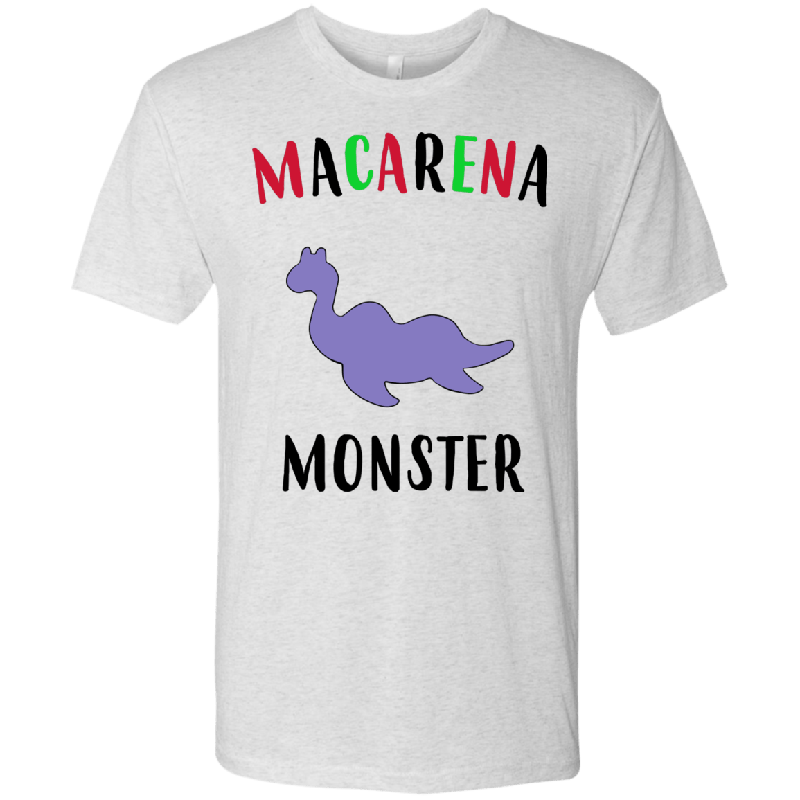 T-Shirts Heather White / S Macarena Monster Men's Triblend T-Shirt