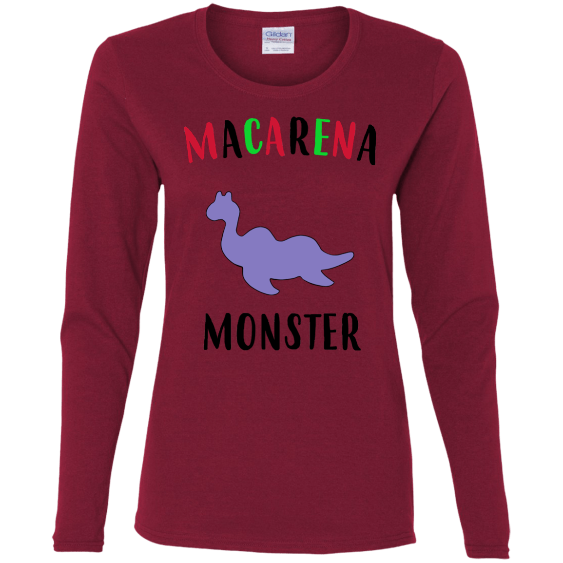 T-Shirts Cardinal / S Macarena Monster Women's Long Sleeve T-Shirt